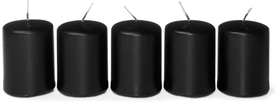 Bold candles black